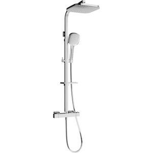 MEXEN/S CQ33 sprchový sloup s termostatickou baterií chrom 772503395-00 obraz