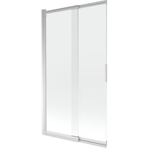 MEXEN Fox 2-křídlá posuvná vanová zástěna 100 x 150, transparent, chrom 891-100-002-01-00 obraz