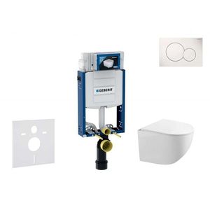 Geberit Duofix s tlačítkem Sigma30 SANI11CA5500 obraz