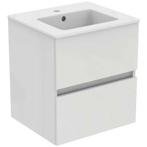 IDEAL STANDARD Eurovit Skříňka s umyvadlem, 55x50x44 cm, 2 zásuvky, lesklá bílá R0571WG obraz