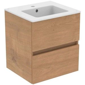IDEAL STANDARD Eurovit Skříňka s umyvadlem, 55x50x44 cm, 2 zásuvky, přírodní dub R0571Y8 obraz