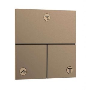 HANSGROHE ShowerSelect Comfort Ventil pod omítku, pro 3 spotřebiče, kartáčovaný bronz 15573140 obraz