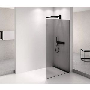 POLYSAN ARCHITEX BLACK MATT sprchová zástěna 862, kouřové sklo AXB90SC obraz