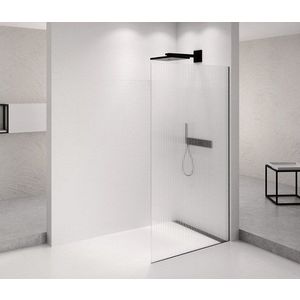 POLYSAN ARCHITEX BLACK MATT sprchová zástěna 762, sklo Flute AXB80FL obraz