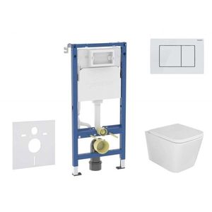 GEBERIT Duofix Set předstěnové instalace, klozetu Arkas I a sedátka softclose, tlačítko Delta30, alpská bílá SANI11CA3161B obraz