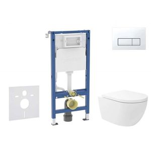 GEBERIT Duofix Set předstěnové instalace, klozetu Oudee Vortex a sedátka softclose, tlačítko Delta50, alpská bílá SANI11CA3181B obraz
