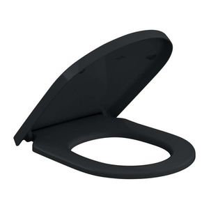 VILLEROY & BOCH Subway 3.0 WC sedátko, SoftClosing, QuickRelease, Pure Black 8M42S1R7 obraz