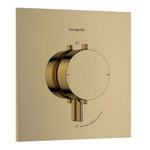 HANSGROHE Ecostat Comfort E Termostatická baterie pod omítku, leštěný vzhled zlata 33710990 obraz