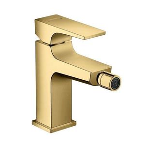 HANSGROHE Metropol Bidetová baterie s výpustí Push-Open, leštěný vzhled zlata 32520990 obraz