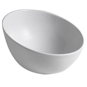 SAPHO DOME OBLIQUO keramické umyvadlo na desku vysoké, Ø 44, 5cm, bílá WH031 obraz
