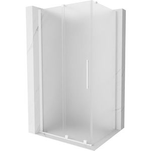 MEXEN/S Velar sprchový kout, posuvné dveře 120 x 90, dekor, bílá 871-120-090-31-20 obraz