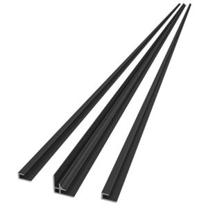 AQUALINE DENIPAN set profilů pro rohovou instalaci, 2100, černá mat DP21B obraz