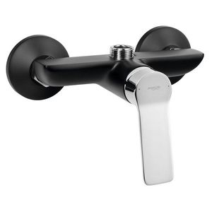 AQUALINE SINTRA nástěnná baterie 3/4", bez ramínka, černá mat/chrom SX013 obraz