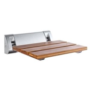 AQUALINE RAVO sklopné sedátko do sprchového koutu 32x32, 5cm, bambus AE236 obraz