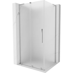 MEXEN/S Velar L sprchový kout, posuvné dveře 110 x 90, dekor, chrom 871-110-090-33-01 obraz
