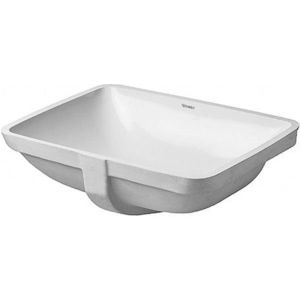 DURAVIT Starck 3 Umyvadlo zápustné 49x37 cm, bez otvoru pro baterii, bílá 0305490000 obraz