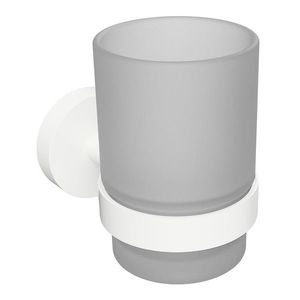 SAPHO X-ROUND WHITE sklenka, mléčné sklo, bílá mat XR903W obraz