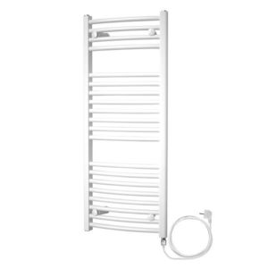 Mereo Otopný žebřík oblý 450x1690 mm, bílý, elektrický MT33E obraz