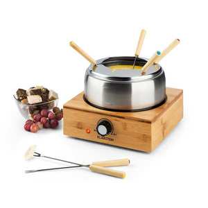 Klarstein Bambus, fondue, 800 W, hrnec z nerezové oceli obraz