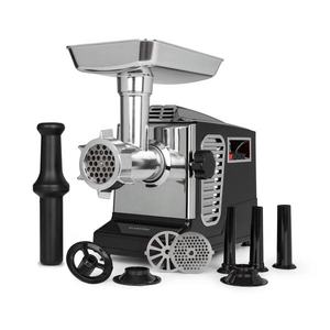 Klarstein Kraftprotz, elektrický mlýnek na maso, 700 W, měděný motor, nerezová ocel, černý obraz