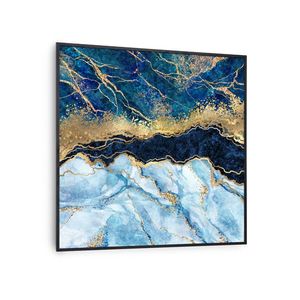 Klarstein Wonderwall Air Art Smart, infračervený ohřívač, 60 x 60 cm, 350 W, modrý mramor obraz