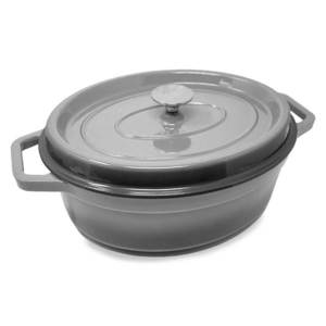 Klarstein Podolica, pekáč, 5, 5 l, hrnec, litina, smaltovaný, oválný, dvě držadla obraz