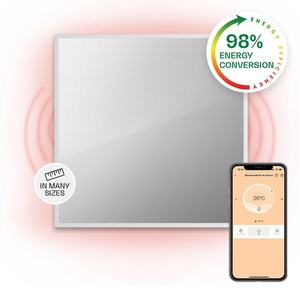 Klarstein La Palma 500, infračervený ohřívač 2 v 1, smart, 60 x 60 cm, 500 W, zrcadlová přední strana obraz