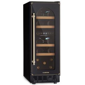 Klarstein Vinovilla Victoria 17 Built-In Duo Vilhelmine Edition, vinotéka, 17 lahví, 3 barevné LED osvětlení, skleněná dvířka obraz