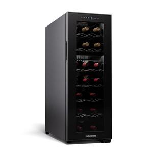 Klarstein Shiraz 18 Duo, vinotéka, 2 zóny, 53 l/18 lahví, 5-18/5-18 °C, dotykové ovládání obraz
