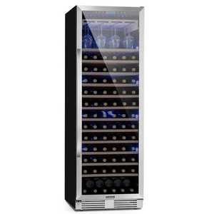 Klarstein Vinovilla Grande 165 Built-in Uno, vinotéka, 425 l, 165 lahví. Skleněné dveře obraz