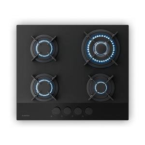 Klarstein Plynová varná deska Velaire, 4-plotýnka s elektrickým zapalováním, kompatibilní se zemním plynem a LPG, 8000W, 60cm obraz