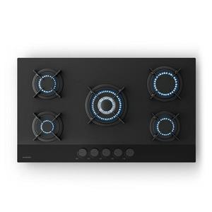 Klarstein Plynová varná deska Velaire, varná deska s 5 hořáky s elektrickým zapalováním, kompatibilní se zemním plynem a LPG, 10400 W, 90 cm obraz