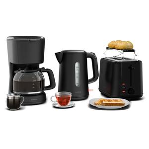 Klarstein Velaire snídaňová sada | Toaster, rychlovarná konvice & kávovar | 800 W | 10 šálků | 1, 7 l obraz