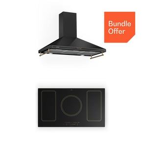 Klarstein Victoria 90 Duo Set indukce, 90 cm, indukční varná deska, digestoř obraz