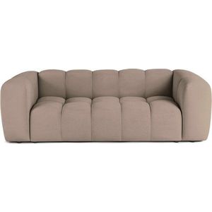 Taupe sametová pohovka 225 cm Cube – Bonami Selection obraz