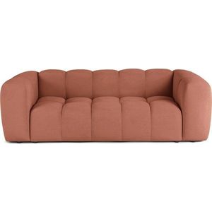 Sametová pohovka v terakotové barvě 225 cm Cube – Bonami Selection obraz