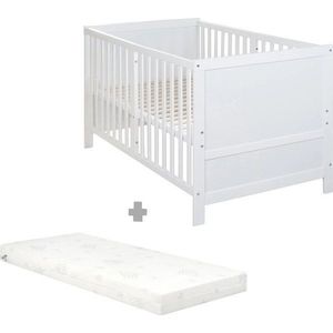 Bílá postýlka s nastavitelnou výškou 70x140 cm Easy Sleep – Roba obraz