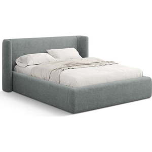 Tmavě šedá čalouněná dvoulůžková postel s úložným prostorem s roštem 200x200 cm Jason – Windsor & Co Sofas obraz