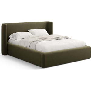 Zelená čalouněná dvoulůžková postel s úložným prostorem s roštem 200x200 cm Jason – Windsor & Co Sofas obraz