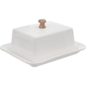 Bílá porcelánová máslenka Orion Whiteline obraz