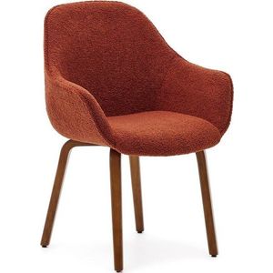Jídelní židle v cihlové barvě v sadě 4 ks Aleli – Kave Home obraz