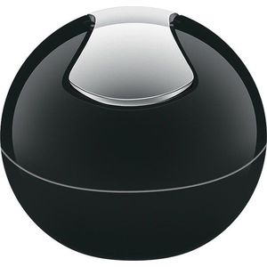 Černý plastový odpadkový koš 1 l Bowl – Spirella obraz
