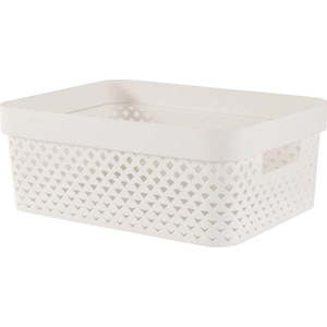 Béžový plastový úložný box 36x27x14 cm Pure – Curver obraz