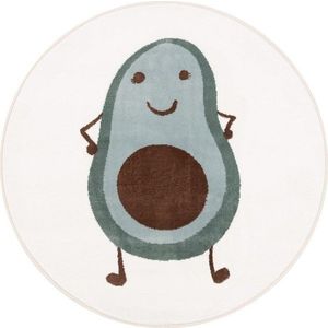 Dětský koberec v mentolové barvě/slonovinový ø133 cm Avocado Mint – FD obraz