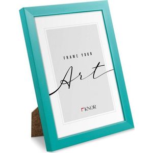 Tyrkysový stojací/na zeď rámeček 12x17 cm – knor obraz