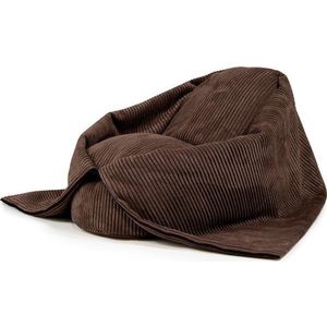 Tmavě hnědý manšestrový dětský sedací vak Cocoon 80 – SLOWDOWN obraz
