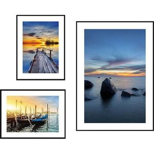 Obrazy v sadě 3 ks Seaside Sunset – knor obraz