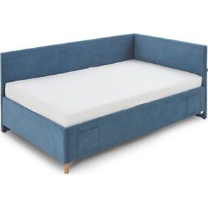 Modrá rohová dětská postel s úložným prostorem 90x200 cm Cool – Meise Möbel obraz