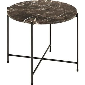 Kulatý odkládací stolek s mramorovou deskou ø 52 cm Avila – Actona obraz
