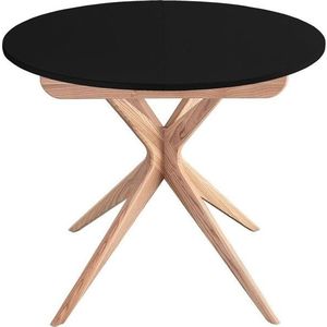 Kulatý rozkládací jídelní stůl s přídavnou deskou ø 90 cm Jubi – Ragaba obraz